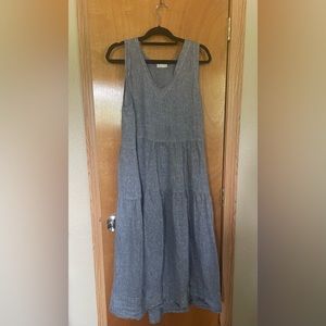 Cp shades blue linen dress